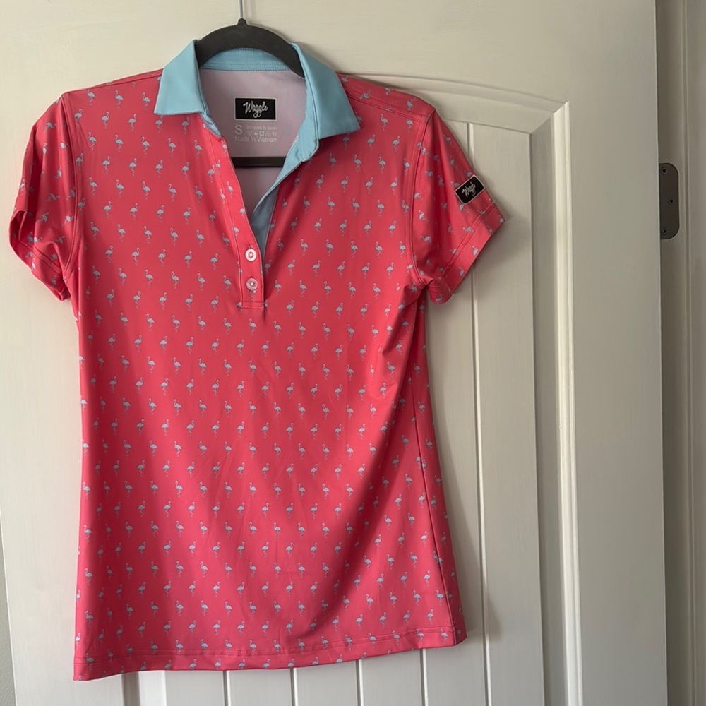 Waggle Women's Pink Golf Polo